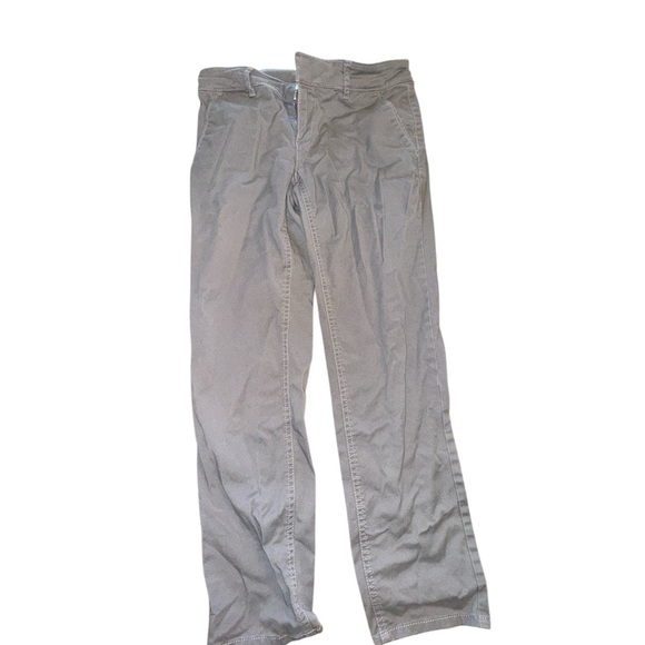 LOFT Marissa Gray Ankle Cropped Pants - Picture 2 of 5